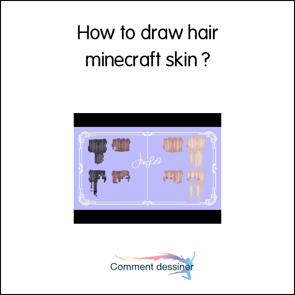 How to draw hair minecraft skin